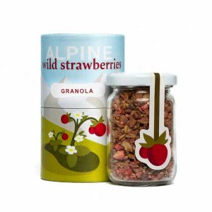 Granola with wild strawberries